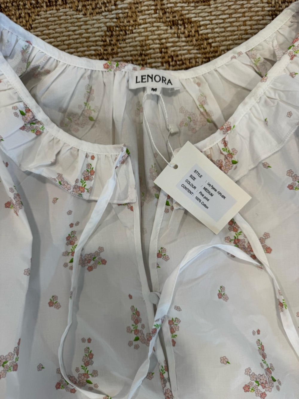 Lenora LUCY RUFFLE LONG PAJAMAS - Picture 3 of 5